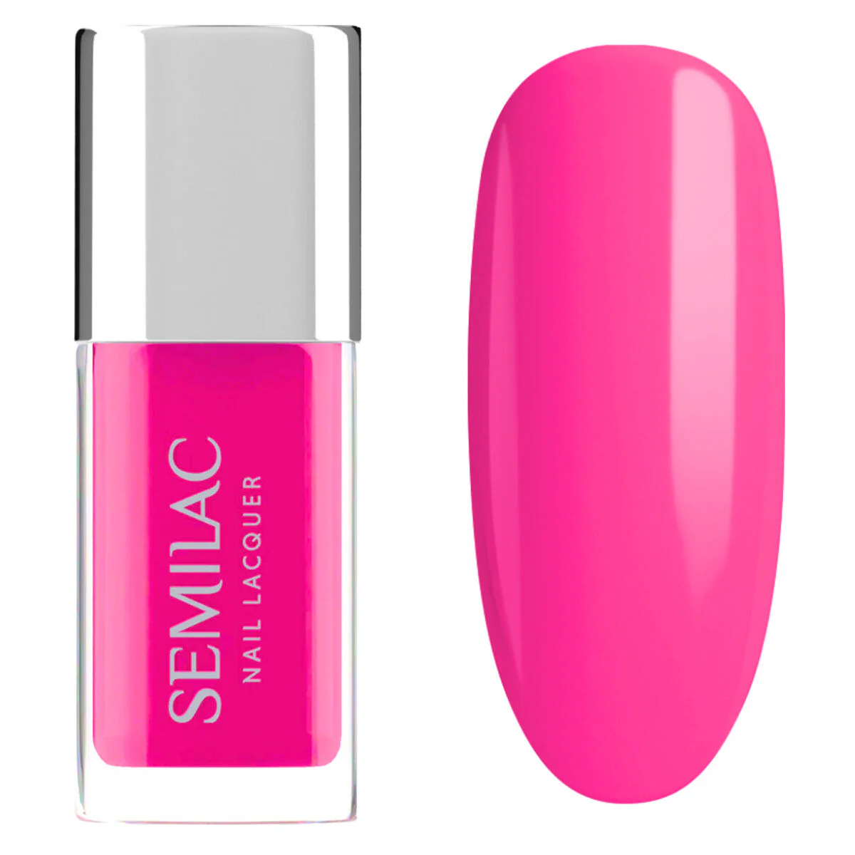 119 Nail Lacquer Classic Neon Pink - Semilac Regular Nail Polish